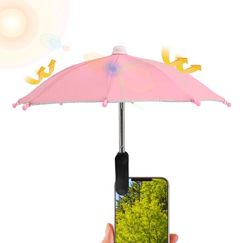 Paraguas De Teléfono Móvil, Paraguas De Teléfono, Clip De Teléfono De Protección Solar, Mecanismo De Clip Innovador, Conveniencia De Transporte, 27 Cm Para Filmar, Mirar