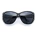 SA106 Polarized 55mm Fit Over OTG Butterfly Rhinestone Diva Sunglasses Matte Black