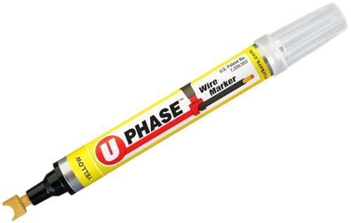 U-Mark U-Phase® Wire Marker Yellow (Pack of 4) 10706PPM