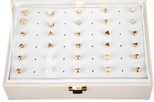 Petite boîte de rangement à bijoux texture grain de bois chic