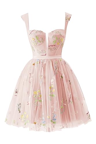 Smileven Women's Short Tulle Homecoming Dresses Sparkle Starry Cocktail Prom Party Gowns