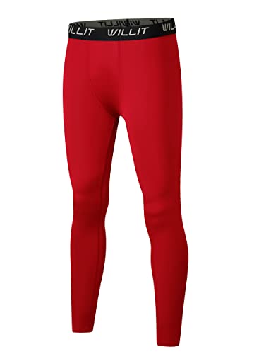 Willit Boys' Leggings Quick Dry Youth Compression Pants Basketball Sports Tights Kids Base Layer