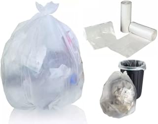 20 x Clear Recycling Bags 100 Litres Capacity Bin Liners Large Refuse Sacks Transparent Recycling Sacks