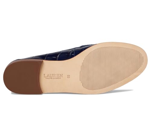 Image of Lauren Ralph Lauren Wynnie Crocodile-Embossed Leather Loafer