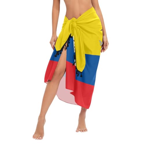 Bañador de Ecuador con falda de playa resistente al sol y cloro 2