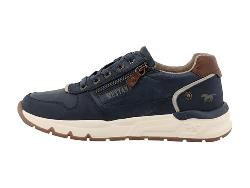 MUSTANG Baskets pour Hommes chaussures en toile de coton à lacets