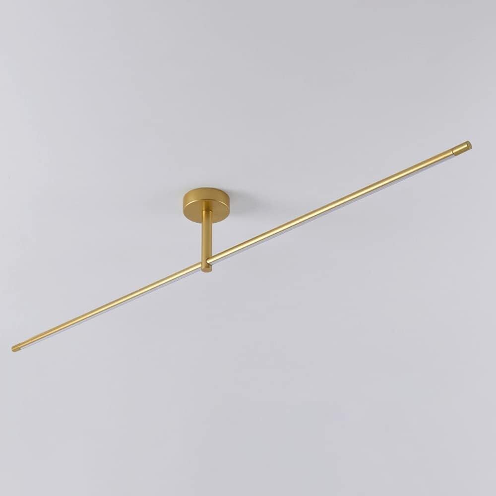 Plafonnier moderne linéaire or 38.5" : finis les couloirs sombres