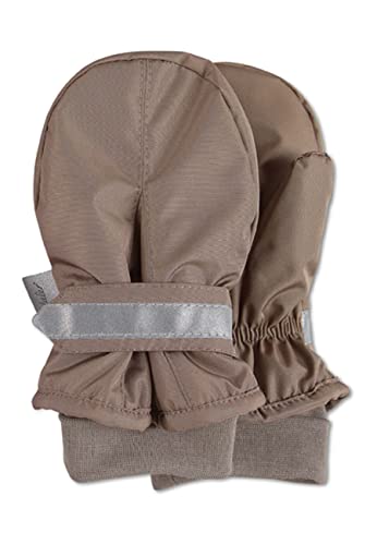 Sterntaler Unisex Kinder Fäustel Handschuh - Fäustlinge Winter, Handschuhe - Wasserabweisend Mit Klettverschluss - Braun, 3