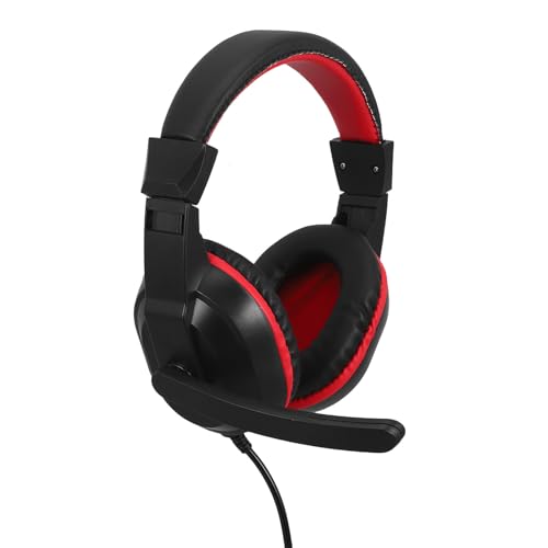 STOBAZA Casque Audio Filaire Gaming pour PC avec Microphone Antibruit, Design Stéréo Ajustable, Arceau Rembourré Confortable en Plastique Abs, pour Jeux et Films Couleur Couleur Aléatoire