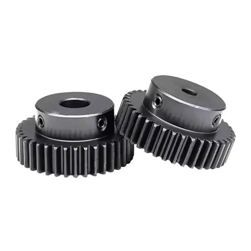 Engranaje recto M1 de transmision fluida y 20 dientes con cubo saliente de 4 mm