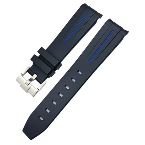 Correa de silicona de 20mm para relojes deportivos con cierre de hebilla