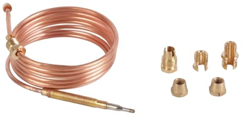 Thermocouple Universel 120 cm pour Appareil de Cuisson avec kit embouts adaptables. Réglage par écrous