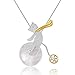 Produktbild Lotus Fun S925 Sterling Silber Anhänger Kreativer origineller Anhänger für Frauen und Mädchen Kreativ Natürlicher Peridot Handgemachter Einzigartiger Schmuck (Bicycle Riding Bear)