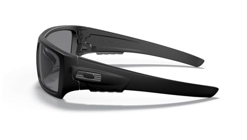 Oakley SI Det Cord Sunglasses Matte Black USA Tonal Flag with Grey Lens ANSI Z87.1 Stamped3