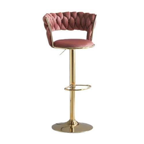 OGYJMSFN Bar stool Fashion Liftable Rotating Bar Chair Creative Home High Barstools(C)