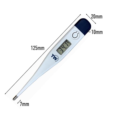 Digitales Tier-Thermometer für Haustierbesitzer von Hunden, Katzen, Pferden, Tieren, mit kostenloser Veterinary Hobday's Spec Chart