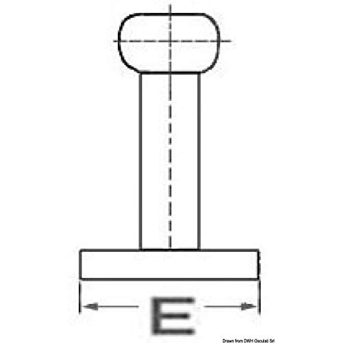 Osculati Nordik Klampe AISI316, hochglanzpoliert 500 mm