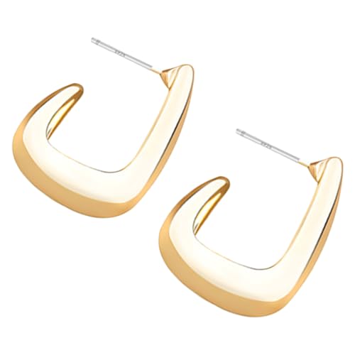 DEARMAMY 1 Par Aretes Con c Abierta Joyería De Los Pendientes De Las Mujeres Aretes Cuadrados Geométricos Aretes De Oro Aretes Colgantes Geométricos Pendientes Geométricos Aleación Golden