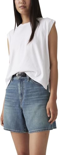 Levis Damen Jeansshorts High Rise Baggy Fit Blau (Stop Flaxing Short) 24