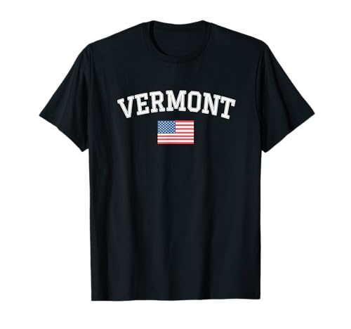 Stati Uniti d'America Bandiera Vintage Vermont Stato Maglietta