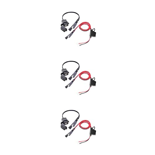 WIUSOODE 3 Conjuntos de Carregador à prova d'água SAE para porta USB para motocicleta 2.1A Adaptado
