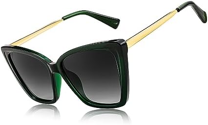 FEISEDY Trendy Polarized Women Sunglasses, Retro Womens Square Ca...