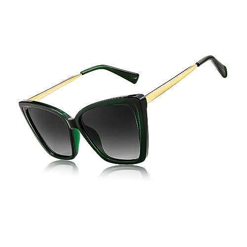 FEISEDY Trendy Polarized Cat Eye Sunglasses