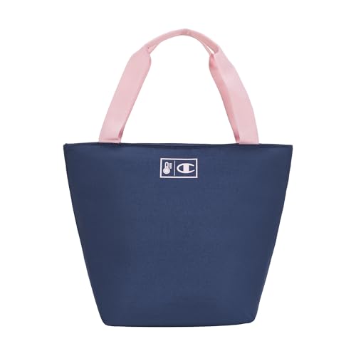 Champion Kids' Fresh Insulated Lunch Tote with Carry Handle, No Leak Cooler Bag for Daily Use, Navy/Pink, One Size - image 2