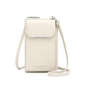 Katech Handytasche Zum Umhängen Damen Für Smartphone Unter 6,5 Zoll, Geldbörse mit Handyfach Passt Karten, Geld, Schlüssel, Münzen, Kleine Umhängetasche Damen PU-Leder, Schultertasche Damen