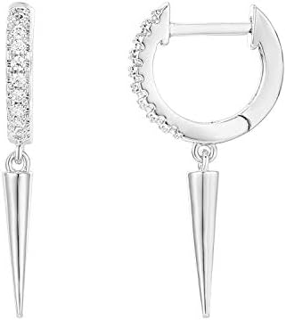 PAVOI 14K Gold Plated S925 Sterling Silver Post Lightweight Drop/Dangle Huggie Earrings for Women | Star, Lock, Butterfly, Moon, Lightning | Dainty Earrings