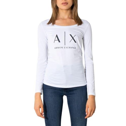 T-shirt Armani Exchange femme manches longues vêtement mode chic en coton