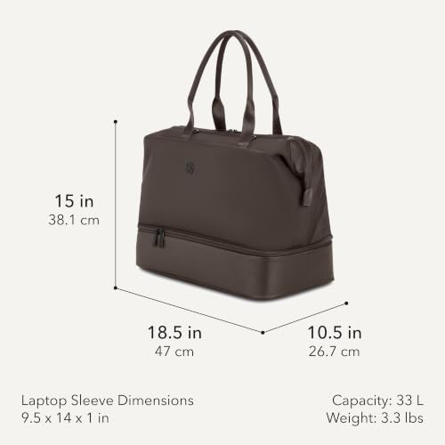 Image of SwissGear 7366 Signature Hardside Expandable Luggage with Spinner Wheels and TSA Lock, Weekender Tote, Chocolate, 2-Piece Set (Weekender /27)