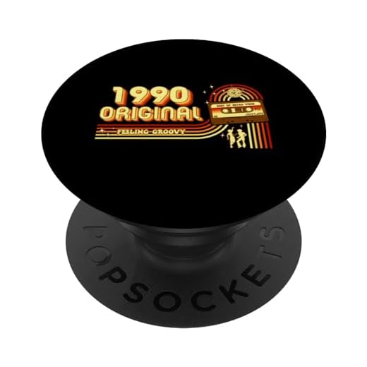 1990 Vintage Cumpleaños Retro Edición Limitada Hombres Mujer PopSockets PopGrip Intercambiable
