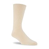 J.B. Field's Casual Wool Weekender 96% Merino Wool Sock (Natural, Large (8-12 Shoe))