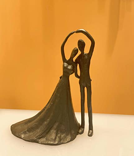 Konjouror Dream Wedding Iron Sculpture, Romantic Couple Love Metal Art Decor, Wedding Anniversary Engagement Valentine's Day Gift #TOP1