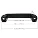 HLGHLG Industrial Pull Handle 120mm for 3030 & 4040 Aluminum Extrusion Aluminum Alloy Handles with M6 M8 Screws and Nuts for CNC Machine, Enclosure, Cabinet, T-Slotted Frames (Black)