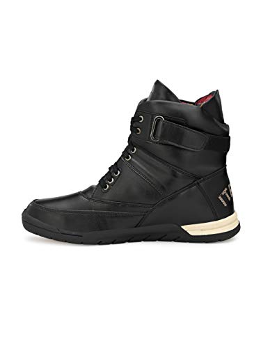 Image of Eego Italy Men's High Top Premium Boots (NR-6-BLACK, 9)