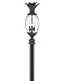 Hinkley Plantation Collection Three Light 12V 3.50W LED Low Voltage Outdoor Extra Large Post Top or Pier Mount Lantern, Museum Black