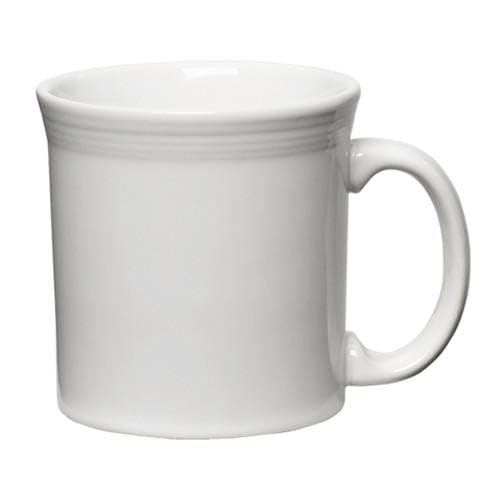 Mug Homer Laughlin China Fiesta Blanco 12 oz 12 pzas miniatura 2