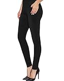 Hybrid & Company Women's Stretchy High Waisted Slim Fit Skinny Leg Work Pants P45944SKX Black 2X...