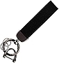Suede Car Key Chain, with Anti Loss D-ring, Two Key Rings and Screwdriver-Rotate 360 Degrees,Car Key Holder for Men & Women (Black)