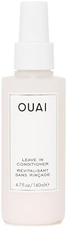 OUAI Leave In Conditioner & Heat Protectant Spray - Prime Hair for Style, Smooth Flyaways, Add Shine and Use as Detangling Spray - No Parabens, Sulfates or Phthalates (4.7 oz)
