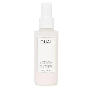 OUAI Leave In Conditioner & Heat Protectant Spray - Prime Hair for Style, Smooth Flyaways, Add Shine and Use as Detangling Spray - No Parabens, Sulfates or Phthalates (4.7 oz)