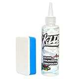 [Rosaliehill] KLCB ガラス磨き コンパウンド (150ml) [酸化セリウム配合] ツイストキャップ 磨き用硬質スポンジ付 KLCB A14