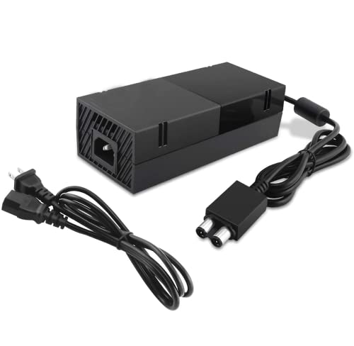 pojifi Power Supply for Xbox One, Replacement Power Brick Cord Ac Adapter Power Supply Charger for Xbox One 100-240V Voltage, Charging Accessory Kit with Cable for Xbox One