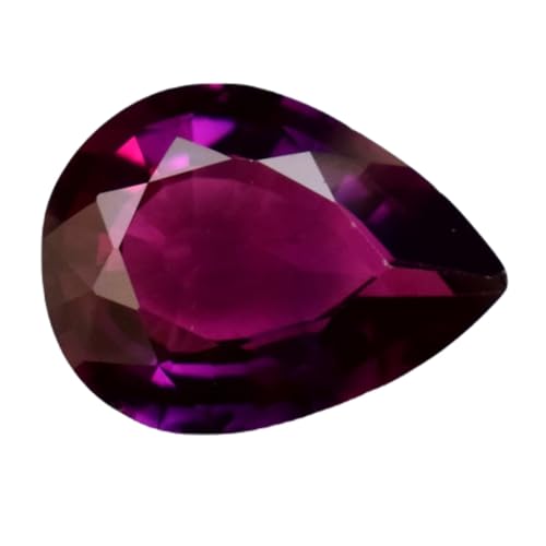 Grenat rhodolite naturel poire, la gemme idéale pour remplacer une pierre perdue sur vos bijoux