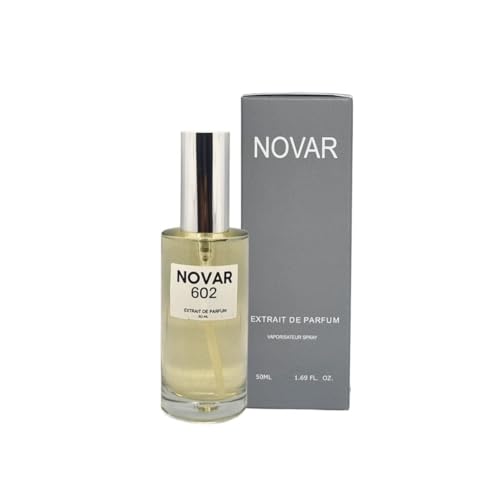 NOVAR 602 – Perfume para hombre (972) – amaderado – ahumado – oriental – fragancia de larga duración 50 ml – beau eclat
