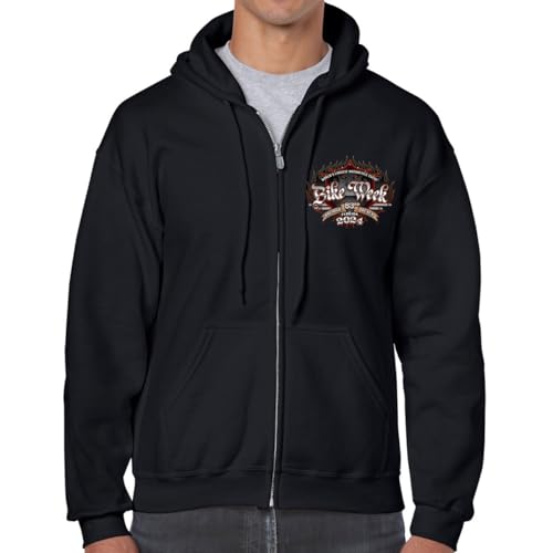 Biker Life Clothing 2024 Bike Week Daytona Beach Official Logo Zip-Up Hoodie4