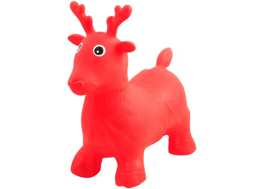 Preisvergleich Produktbild J.I.P Air Buddy Hüpftier, PVC, mit Pumpe, Rot