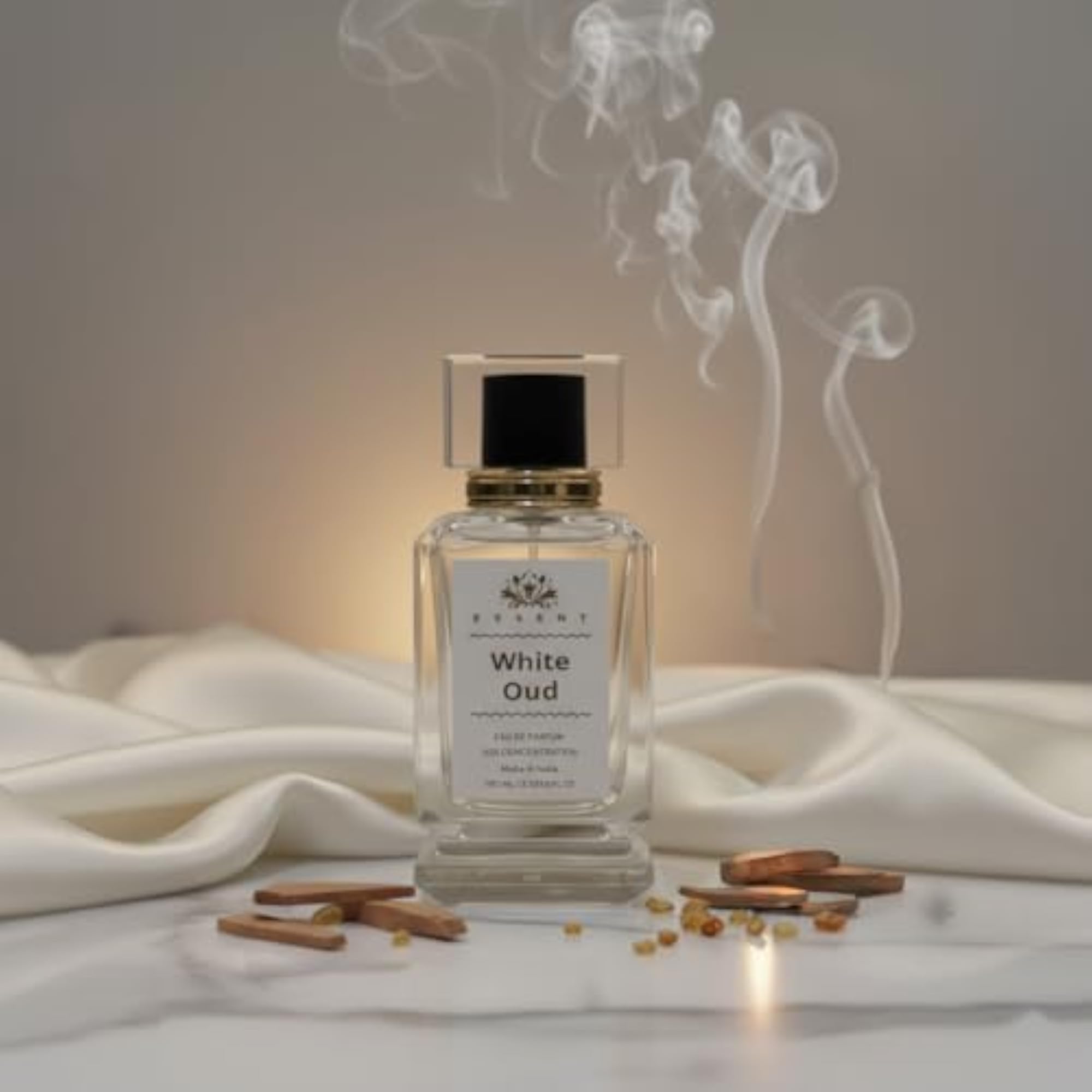 White Oud Eau de Parfum, Soft Woody Fragrance, Long Lasting